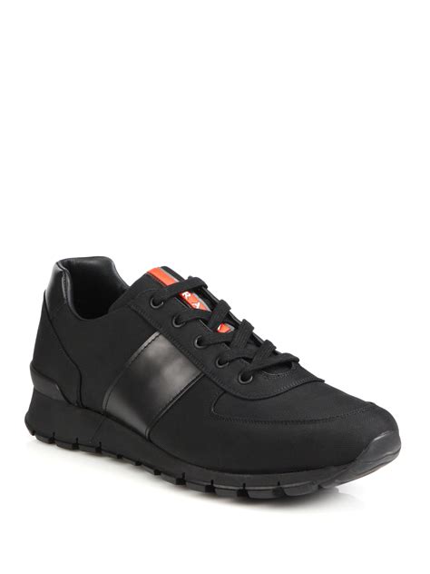 prada spazzolato trainer sneakers|prada shoes for women.